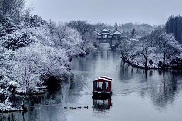 扬州虎豹雪景