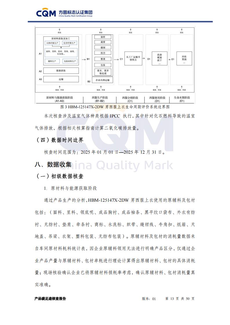 产品碳足迹核查报告&mdash;&mdash;男正装西服上衣_13
