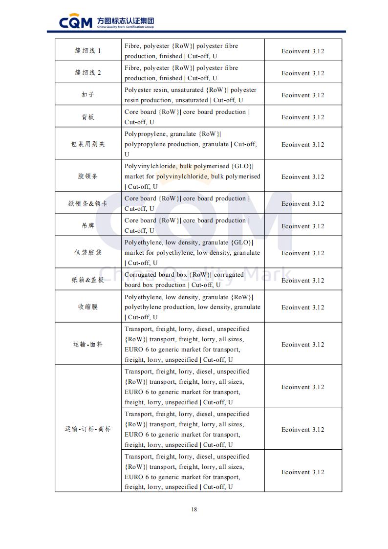 产品碳足迹核查报告-长袖衬衫_23